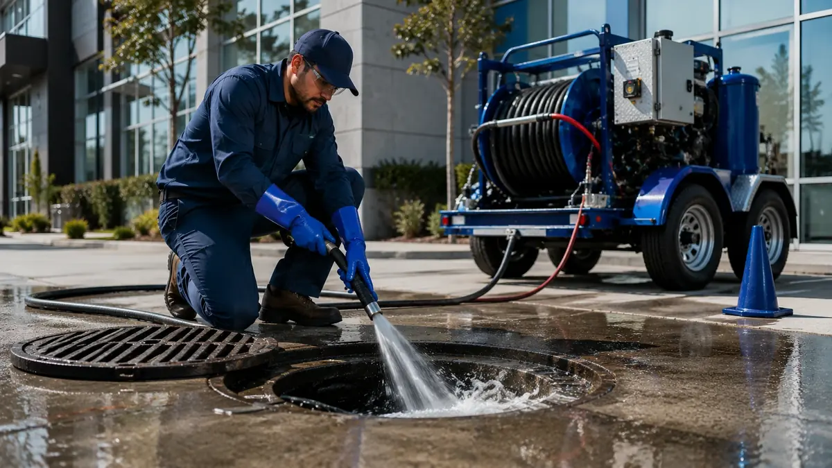 Commercial Hydro Jet Drain Cleaning in Talmage