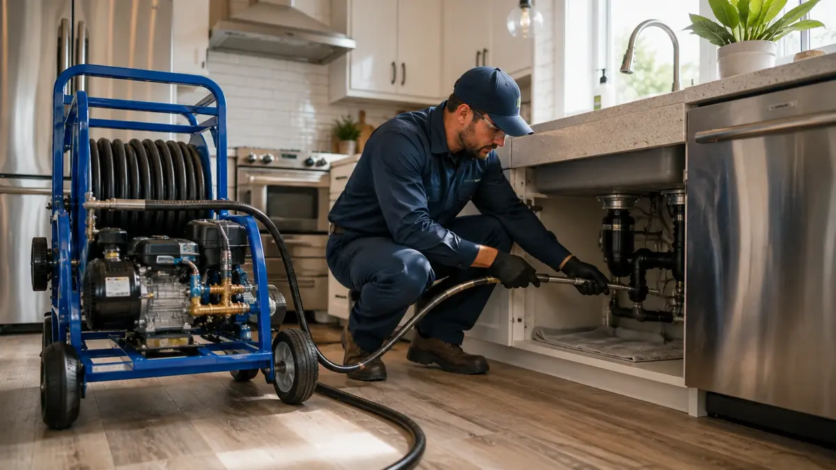 Kitchen Drain Hydro Jetting in Talmage