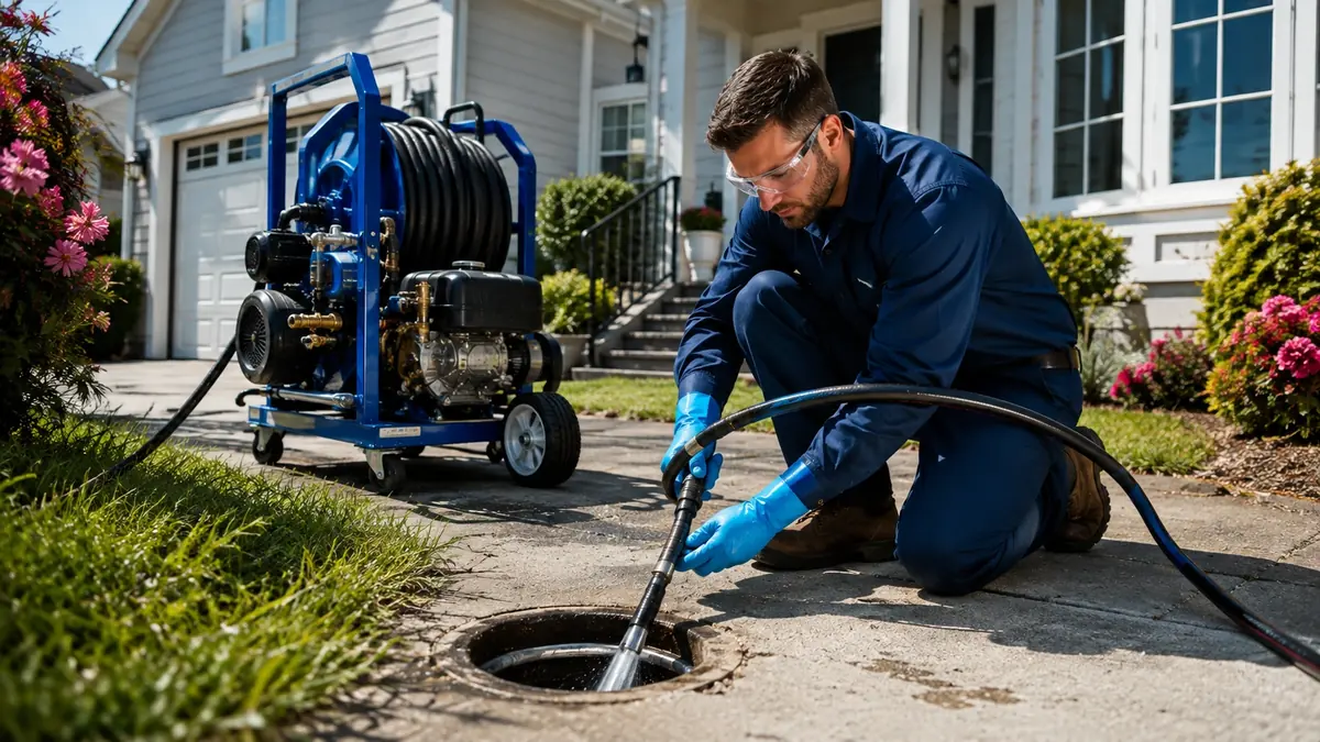 Residential Hydro Jet Drain Cleaning in Talmage